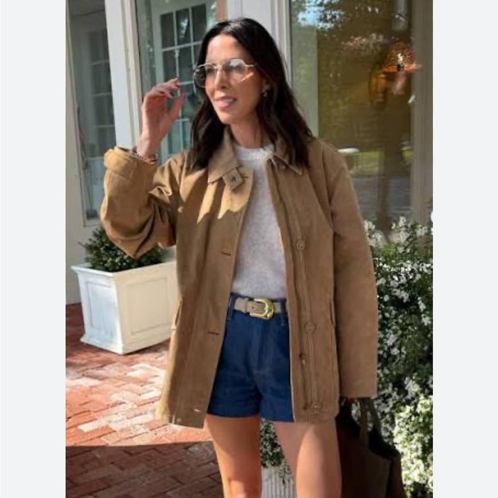 Zara NWT 100% suede leather jacket 4341/701 - Picture 9 of 15